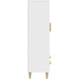  Visoka komoda bijela 70 x 31 x 115 cm od konstruiranog drva | shoptok.hr