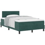 vidaXL Box Spring Krevet s Madracem Tamno Zeleno 120x200 cm Baršun Cijene