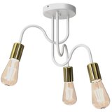  Plafonski luster DOW 3xE27/60W/230V bela/zlatna | Eponuda.com