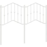  Metalno zamjensko uzglavlje bijelo 120 cm Crna | Shoptok.si