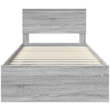  Okvir za krevet s uzglavljem Siva Sonoma 100 x 200 cm | shoptok.hr