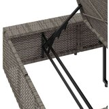  Ležalnik s plavajočo blazino Grey poli ratan, (21829979) | Shoptok.si