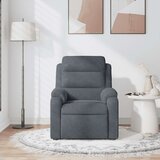  Masažni naslonjač tamnosiva baršunasti | shoptok.hr