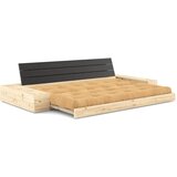 Karup Design Senf žuta/svjetlo smeđa sklopiva sofa od samta 244 cm Base – | shoptok.hr