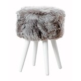 Native Natural Stolica sa sivim sjedištem od ovčjeg krzna White, ⌀ 30 cm Cijene