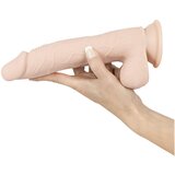 Naravna koža - ljepljiv, realističan dildo - prirodan (srednji) | shoptok.hr