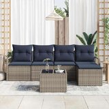  Set sofe s jastukom 6 pcs Siva poliratan | shoptok.hr