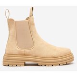 Resti Beige women's boots with decorative strap Loffdo | Shoptok.si