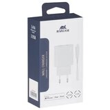 Rivacase hišni polnilec PS4125 WD2 3,4A + podatkovno polnilni kabel Lightning Apple iPhone 13 - bel | Shoptok.si