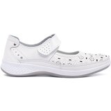 GOODIN Perforated leather sandals white | Shoptok.si