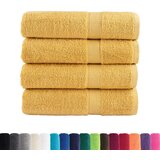 Furnova Premium kopalne brisače SOLUND 4 kosi zlata 100x150 cm 600 gsm, (21916735) | Shoptok.si