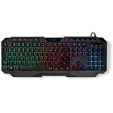 Nedis Žična igralna tipkovnica Francija z osvetlitvijo LED, Črna, (5000087298) | Shoptok.si
