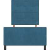  Postelja Temno Modra 80x200 cm Žamet, (22049402) | Shoptok.si