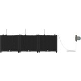  Vrtna saksija 3 pcs Crna 120 x 40 x 37,5 cm Plastika | Eponuda.com
