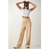  Women's Cream Waist Velcro Comfortable Palazzo Pants | shoptok.hr