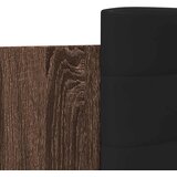  Okvir za krevet s uzglavljem i LED svjetlima boja smeđeg hrasta Smeđa 100 x 200 cm | shoptok.hr