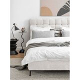 Miuform Kremno bela oblazinjena zakonska postelja z letvenim dnom 140x200 cm Eve – | Shoptok.si