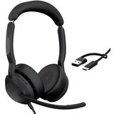 Jabra Evolve2 50 Headset Wired Head-band Office /Call center USB Type-C /USB Type-A Bluetooth Black | shoptok.hr