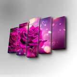 Wallity 5PUC-080 multicolor decorative canvas painting (5 pieces)