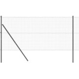 vidaXL Ogrodje s stebri Siva 1.4 x 10 m Jeklo, (5000097572) | Shoptok.si