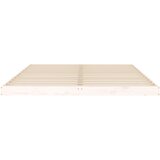  Okvir kreveta bijeli 150 x 200 cm bračni od masivne borovine | shoptok.hr