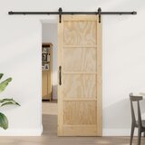 vidaXL Drsna vrata z opremo 'ORKDAL'masiven les bor | Shoptok.si