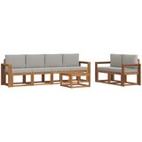  Set vanjskih sofa 7 kom. Prirodna i svijetlo siva | shoptok.hr