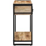 vidaXL konzolna miza 100x35x75 cm Masivni neobdelan les Mango | Shoptok.si