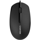 Canyon M-10, wired optical mouse with 3 buttons, dpi 1000, with 1.5M usb cable, black, 65*115*40mm, 0.1kg cene