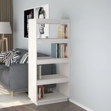 vidaXL knjižna omara za razdelitev prostora bela 60x35x135 cm borovina Cene