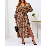 Resti Camel patterned women's maxi dress | Eponuda.ba