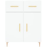  Visoka komoda bijela 69,5x34x180 cm konstruirano drvo | shoptok.hr