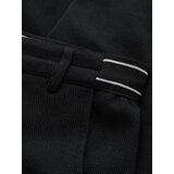 Ombre Men's knitted pants with elastic waistband - black | Shoptok.si
