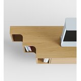 Woodman TV omarica v hrastovem dekorju v naravni barvi 189x50x44 cm Shift – | Shoptok.si