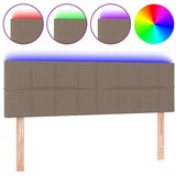  Posteljno vzglavje taupe 144x5x78/88 cm blago, (20952313) | Shoptok.si
