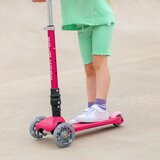 BOLDCUBE Sklopivi trotinet za decu Mala sirena 3 svetleća točka do 50kg roze | Eponuda.com