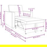  3-u-1 Singl Sofa Krevet Konvertibilna Tamno Siva Tkanina | shoptok.hr