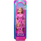 Mattel Barbie: Fashionista Prijateljice - stilska modna lutka u ružičastoj haljini s uzorkom marame - | shoptok.hr