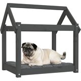  Krevet za pse sivi 71 x 55 x 70 cm od masivne borovine | shoptok.hr