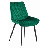 Brandless Stol VERDO - temno zelen žamet / črne noge x 4, (22055157) | Shoptok.si