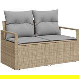  Sjedeća garnitura za vrt 9 pcs Bež siva 55 x 55 x 37 cm | shoptok.hr