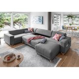 Miuform Siva sklopiva/s prostorom za odlaganje kutna garnitura (s lijevim kutom/u obliku slova "U") Classy Sophie – | shoptok.hr