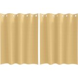 vidaXL Zavjese sa zavjesama 2 pcs Bež 140 x 140 cm Poliester | shoptok.hr