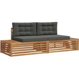  Zunanja garnitura za sedenje 2 Kos Naravna in antracitna, (5000270608) | Shoptok.si