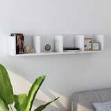 vidaXL zidna polica za CD-ove bijela 100 x 18 x 18 cm od iverice Cijene