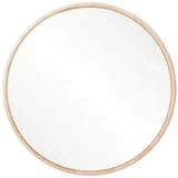 zidno ogledalo s okvirom od masivnog drveta hrasta Look, ⌀ 32 cm