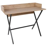 Monaco radni sto, 100x50x89 cm, Hrast-crni