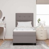 Box spring krevet Sivo-smeđa 100 x 200 cm tkanina | shoptok.hr
