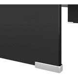 Stalak za TV /Monitor Prozirno Staklo Crni 90x30x13 cm | shoptok.hr