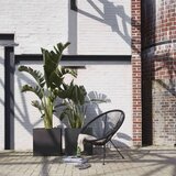Capi Cvetlični lonec Urban Smooth kvadraten 40x40x40 cm črn, (20758834) | Shoptok.si